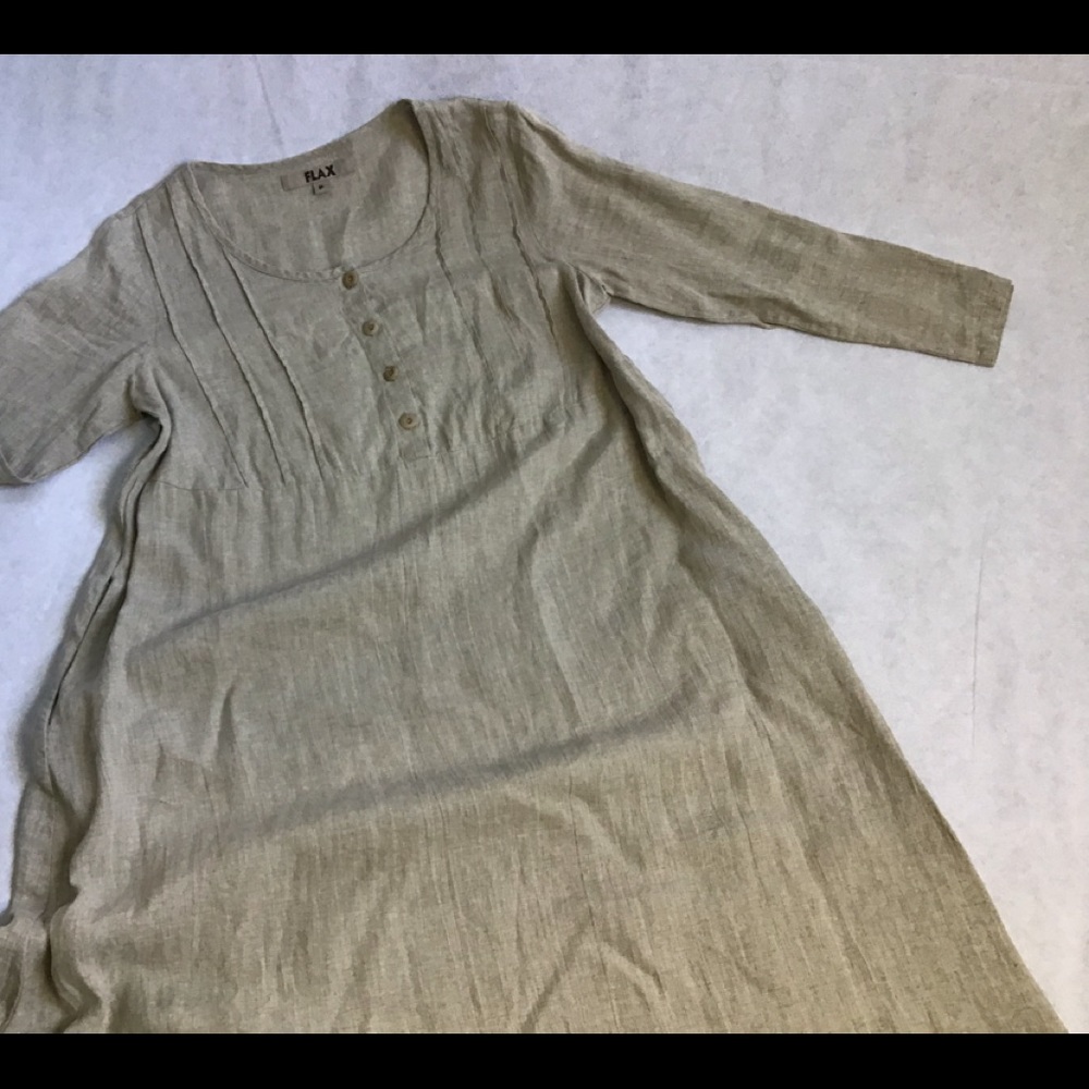 FLAX....brand.  Long dress.